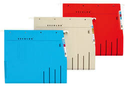 Hangmap Djois Secolor recycled lateraal voor legbord rood