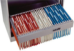 Hangmap Djois Secolor recycled lateraal voor legbord rood