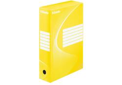 Archiefdoos Esselte Boxycolor 80mm 352x250mm geel