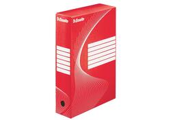 Archiefdoos Esselte Boxycolor 80mm 352x250mm rood