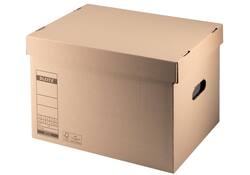 Archief- en transportdoos met deksel Leitz Premium 335x280x440mm natuurbruin