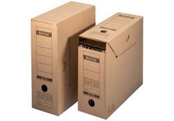 Archiefdoos met deksel Leitz Premium 120x275x325mm natuurbruin