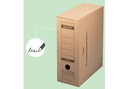 Archiefdoos met deksel Leitz Premium 120x275x325mm natuurbruin