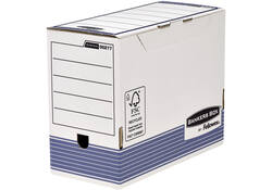 Archiefdoos Bankers Box System A4 150mm wit blauw