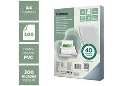 Voorblad Fellowes A4 PVC 300micron 100stuks