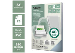 Voorblad Fellowes A4 PVC 180micron 25stuks