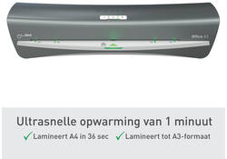 Lamineermachine Leitz iLAM Office A3 zilver