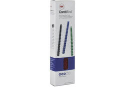 Bindrug GBC 8mm 21rings A4 blauw 100stuks