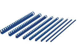 Bindrug GBC 6mm 21rings A4 blauw 100 stuks