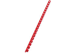 Bindrug GBC 10mm 21rings A4 rood 100stuks