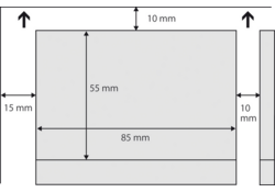 Visitekaart Sigel 85x55mm blanco 190gr afgeronde hoeken wit 100 stuks