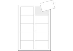 Visitekaart Sigel 85x55mm 225gr gladde zijden wit 100 stuks