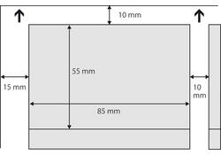 Visitekaart Sigel 85x55mm blanco 225gr ronde hoeken wit 100 stuks