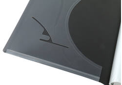 Showmap Opus 2 A4 frontview 10-tassen antraciet
