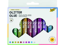 Glitterlijm Folia 9.5ml 10 kleuren