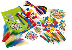 Hobby artikelen Folia met meer dan 1300 stuks assorti