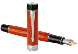 Vulpen Parker Duofold Classic Vintage big red lacquer 18k CT medium