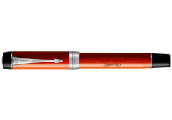 Vulpen Parker Duofold Classic Vintage big red lacquer 18k CT medium