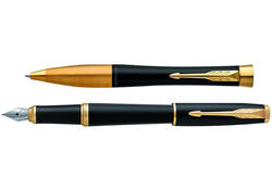 Balpen en vulpen Parker Urban matt black GT medium