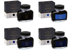 Vulpeninkt Parker Quink permanent 57ml blauw/zwart