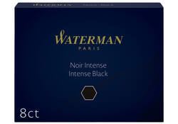 Inktpatroon Waterman nr 23 lang zwart pak à 8 stuks