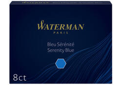 Inktpatroon Waterman nr 23 lang blauw pak à 8 stuks