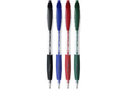 Balpen Bic Atlantis classic grip clic medium zwart