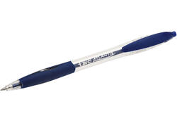 Balpen Bic Atlantis classic grip clic medium blauw