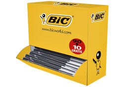 Balpen Bic M10 medium zwart doos à 90+10 gratis