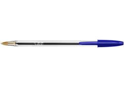 Balpen Bic Cristal medium blauw in tubo verpakking
