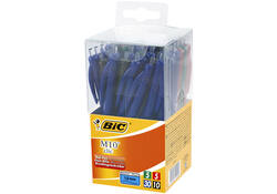 Balpen Bic M10 medium assorti in tubo verpakking