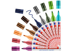 Viltstift edding 3000 rond 1.5-3 mm zwart