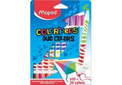 Viltstift Maped Color'Peps Duo Colors set á 10 stuks assorti
