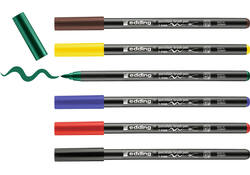 Brushpen edding 4200 porselein assorti etui à 6 stuks