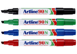 Viltstift Artline 90 schuin 2-5mm zwart