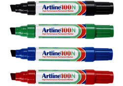 Viltstift Artline 100 schuin 7.5-12mm blauw