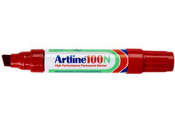 Viltstift Artline 100 schuin 7.5-12mm rood