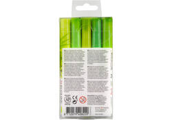 Brushpen Talens Ecoline set-groen blister à 5 stuks ass