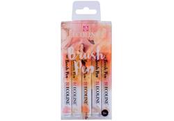 Brushpen Talens Ecoline set-beigeroze blister à 5 stuks ass