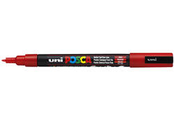 Verfstift Posca PC3M fijn rood