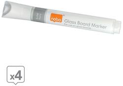 Viltstift Nobo glasbord wit
