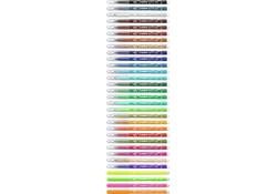 Viltstift STABILO Trio A-Z 378/30 assorti etui à 30 stuks