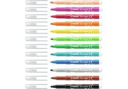 Viltstift STABILO Trio Jumbo 380/12 extra large assorti etui à 12 stuks
