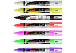 Krijtstift Uni-ball chalk rond 1.8-2.5mm fluor groen