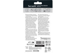 Krijtstift Securit SMA-100 rond wit 1-2mm blister à 4st