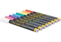 Krijtstift Securit SMA-100 rond ass 1-2mm blister à 7st