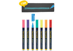 Krijtstift Securit SMA-100 rond ass 1-2mm blister à 7st