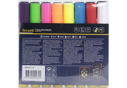 Krijtstift Securit SMA-510 schuin ass 2-6mm blister à 8st