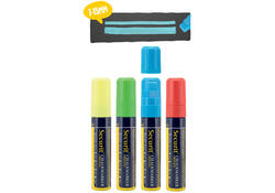 Krijtstift Securit SMA-720 blok ass 7-15mm blister à 4st