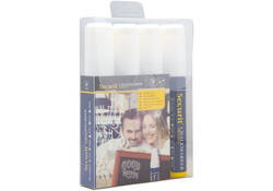 Krijtstift Securit SMA-720 blok wit 7-15mm blister à 4st
